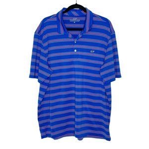 Vineyard Vines Bowie Stripe Performance Polo Sz XL